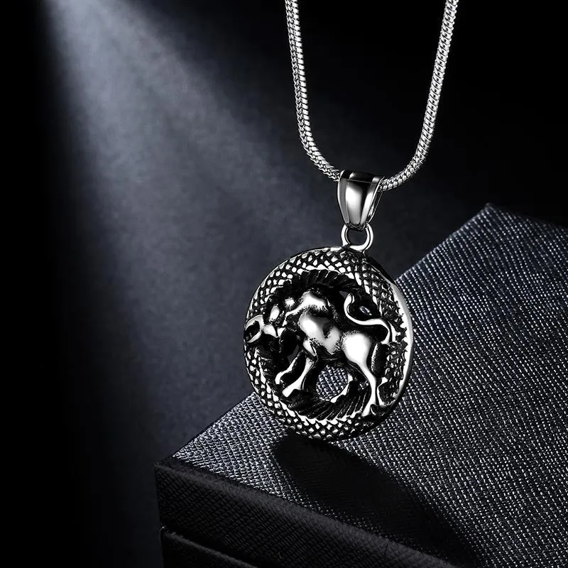 Tokyo Mart Men Zodiac Taurus Necklace Pendant Star Sign Constellation Jewelry Women Boys Girls Birthday Gift