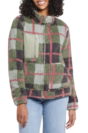 Tribal | Sherpa Mock Neck Fleece Jacket | Women's