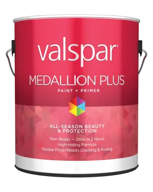 Valspar® Medallion® Plus Exterior Paint   Primer Satin 1 Quart Clear Base