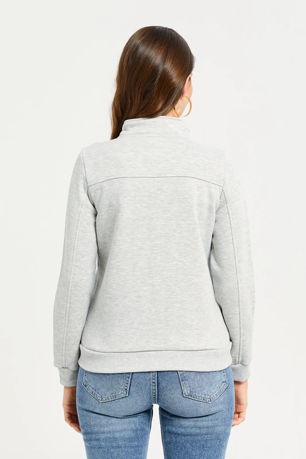 Women Grey Short Jacket