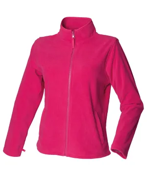 Womens microfleece jacket | Fuchsia