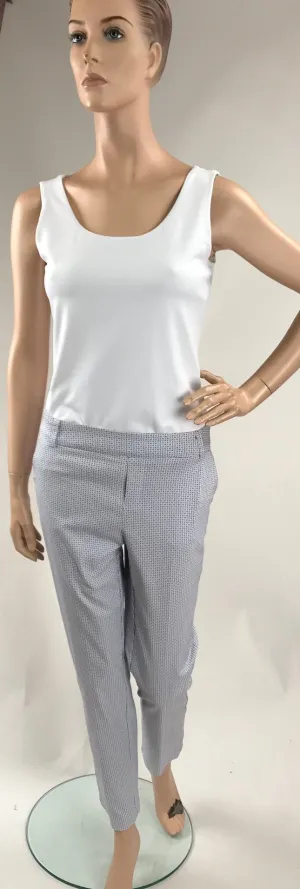 Women's Up! | Casual Slimming Pull On Pants | Rice White Blue